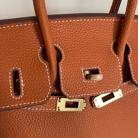 Grand Classic Top Handle Satchel - Golden Brown - Picture 9 of 11